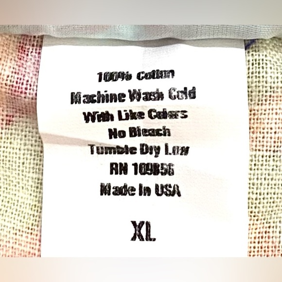 Haley & the Hound Womens XL Orange Floral Tropical Print Top Classic Preppy - Picture 14 of 14